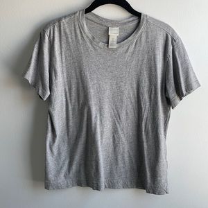 H&M - Gray Cropped Tee - Small